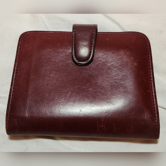 Coach Handbags - Vintage Coach Compact Clutch Wallet Red